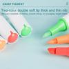 Bunter Doppelseitiger Marker Glatte Kreation Faserspitze Stiftkappe mit Farbcode Komfortabler Griff Studenten Malerei Studium