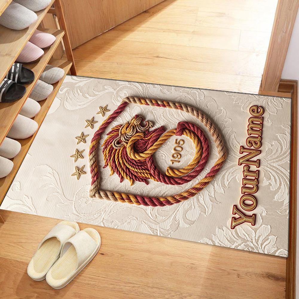 Galatasaray Customize Text Floor Rug Office Rug Perfect For Entryway Balcony Kitchen Dormitory Antislip Rug Office Home Decor Wedding Party Gift