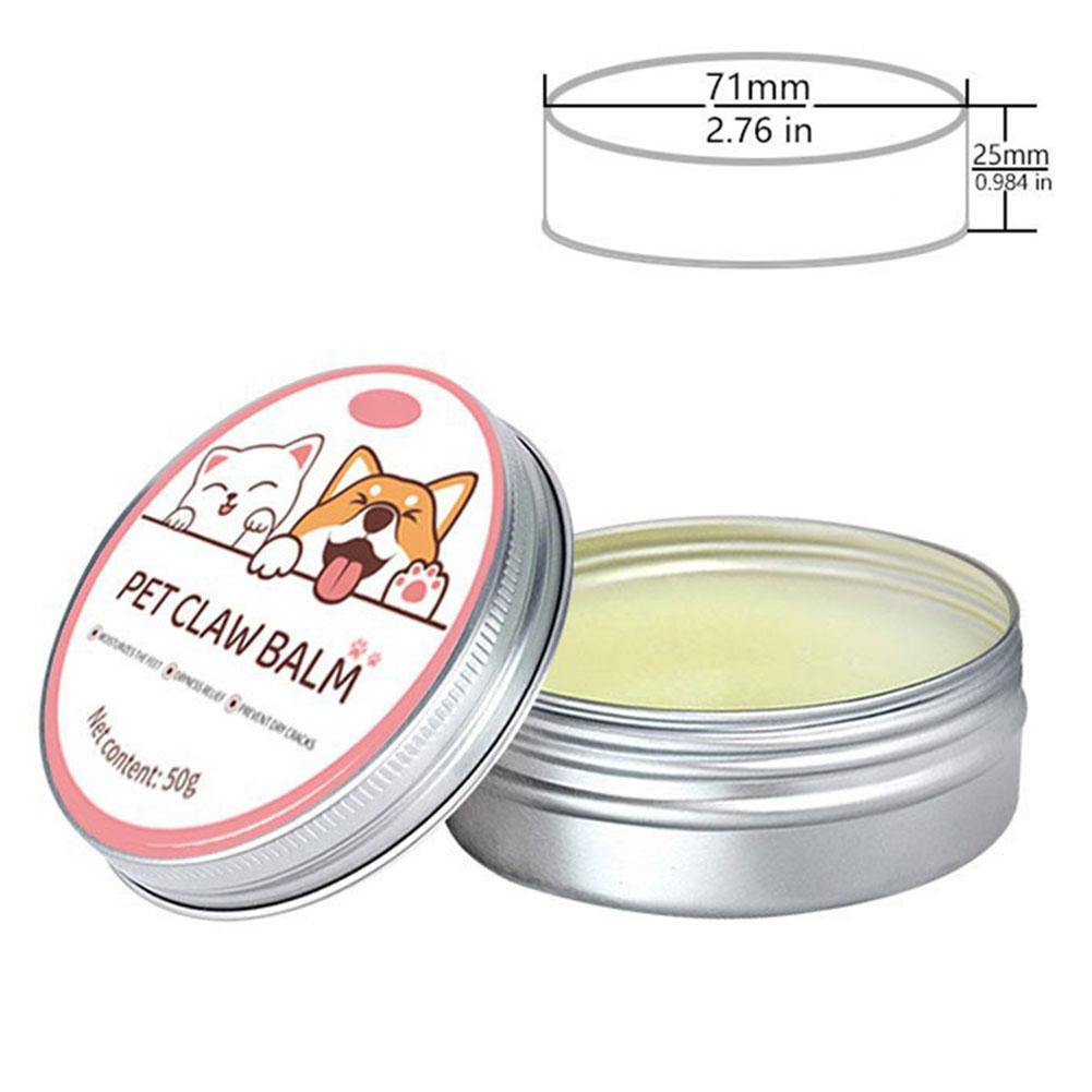 Paw Balm For Cats 50g Cat Dog Paw Protective Cream Pet Nose Protector Moisturizer Pet Crack Feet Repair Accessories For Cats