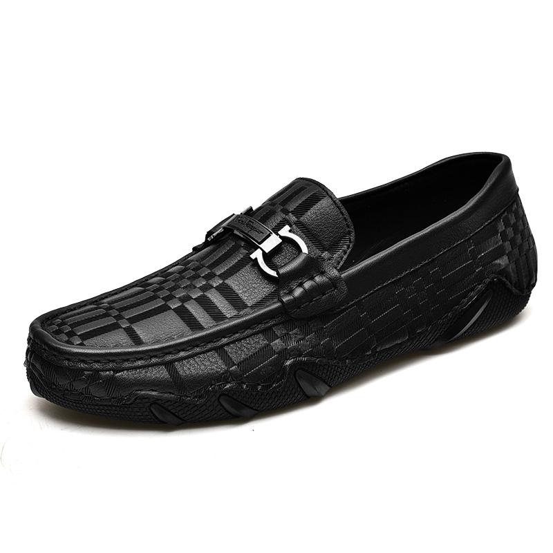 

Модные мужские туфли Slip On из натуральной кожи, роскошные черные кроссовки, трендовые удобные повседневные оксфорды, мужская обувь, дизайнерские мокасины, мужская обувь 44 чёрный