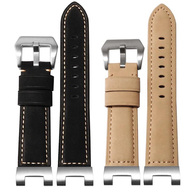 Genuine Leather Watch Strap for Men G-SHOCK Casio Steel Heart GST-B100 GST-W300 GST-S140/1110/S120 Bracelet Cowhide Watchband