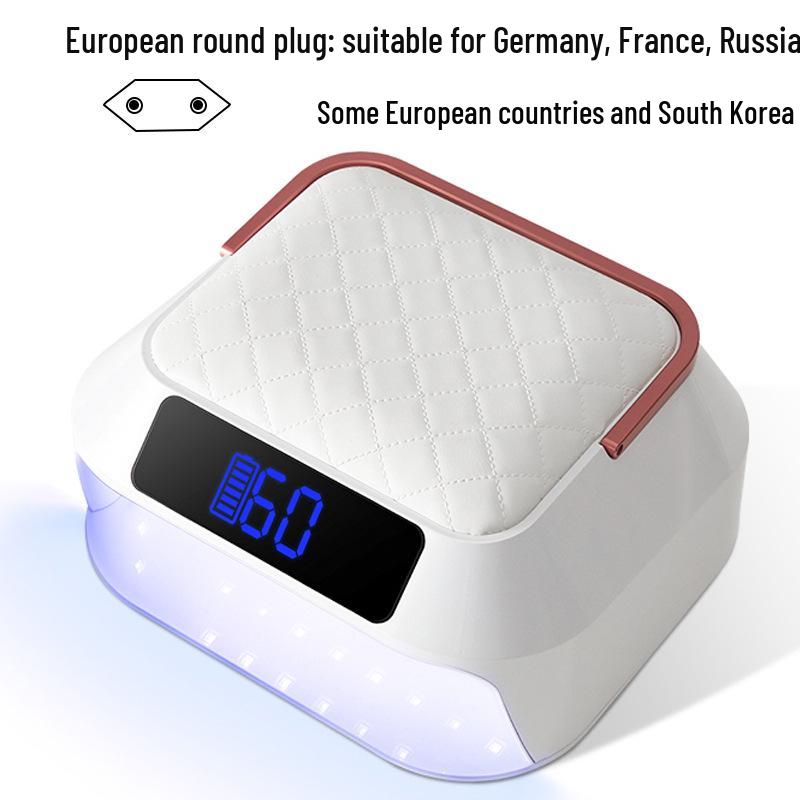 

Мощная портативная лампа для ногтей: Носимый двухэкранный, быстросохнущий, зарядка и хранение для светотерапии