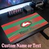 South Sydney Rabbitohs Customized Name Text Mouse Pad, Large Desk Mouse Mat Personalized Home Office Present