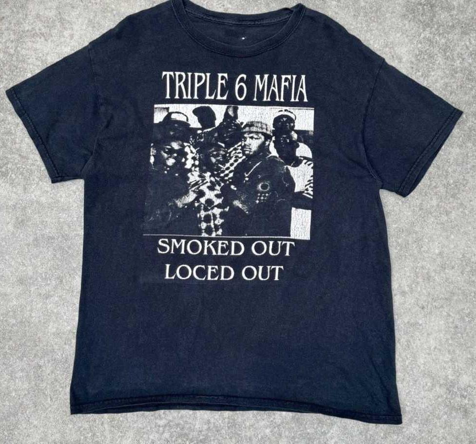 Three 6 Mafia black Graphic T-Shirt Unisex All Size S-2345XL MC951 Unisex T-Shirt M