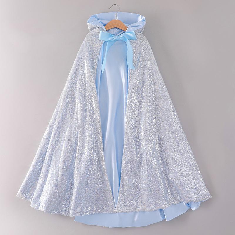 Frozen Cloak Cosplay Costumes Children Cape Stage Performance Halloween Party