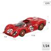Bburago 1/24 Scale Ferrari 330 P4 Daytona Red / Diecast Model Car, Finished Model 18-26310