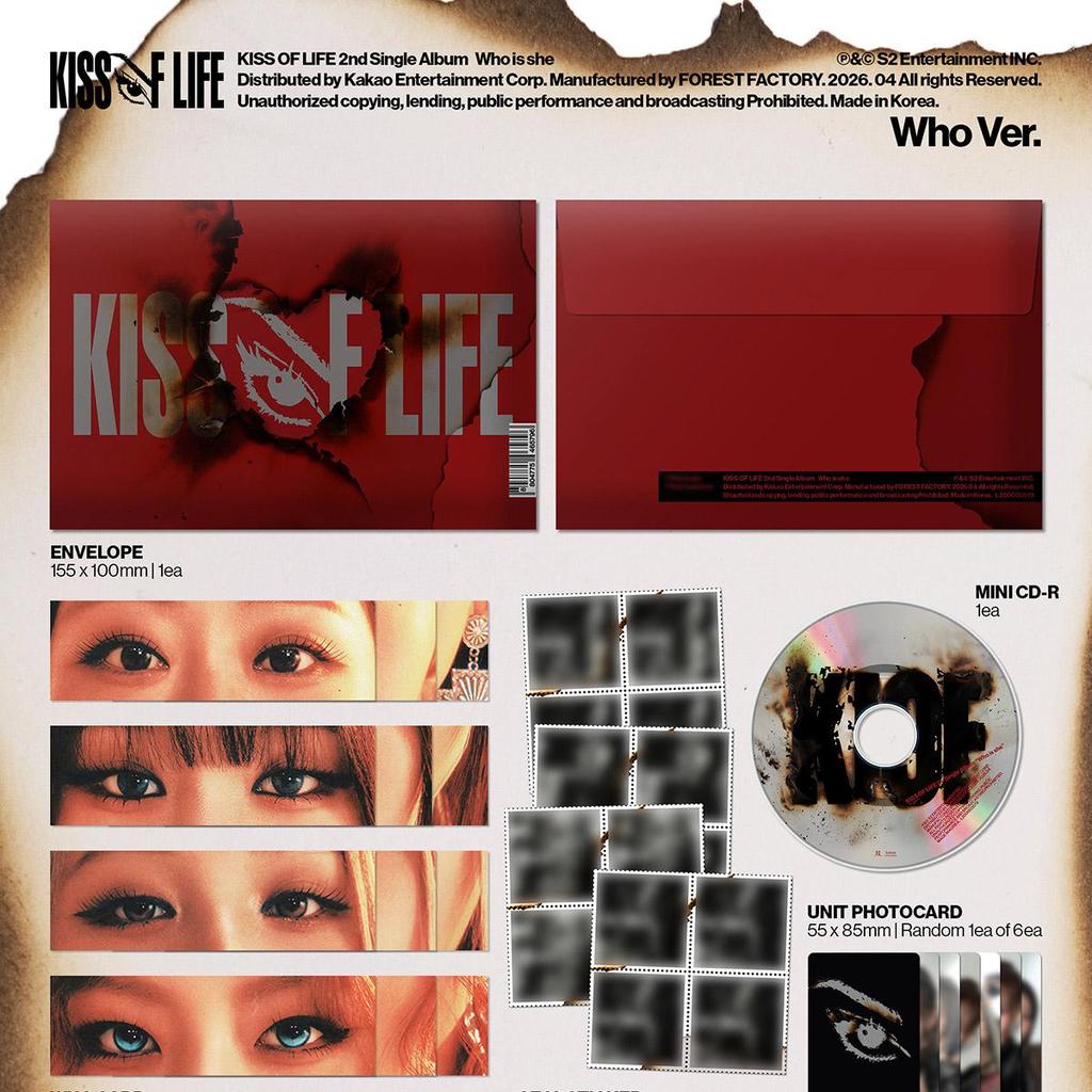 KISS OF LIFE [Who is she] 2nd Single Album (Who ver.)