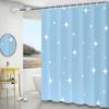 Shower Curtain Waterproof, Mildew-proof, Shading, Hook-free, Bathroom Dry and Wet Separation, Bathroom Shading Curtain