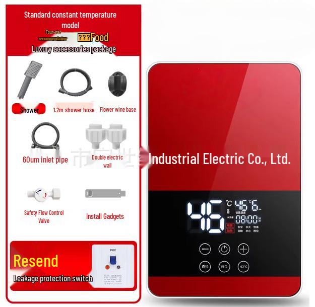 Instant 6000W Electric Water Heater for Homes, Apartments, Hotels - Fast Hot Water Solution