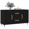 VidaXL Buffet noir 100x36x60 cm bois d'ingénierie 828149