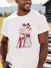 Front Printed Round Neck Short Sleeved Unisex T-Shirt