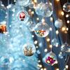 10/8/6/5cm Transparent Christmas Balls for Xmas Tree Hanging Pendants Hollow Ball Ornaments Wedding New Year Party Home Decor