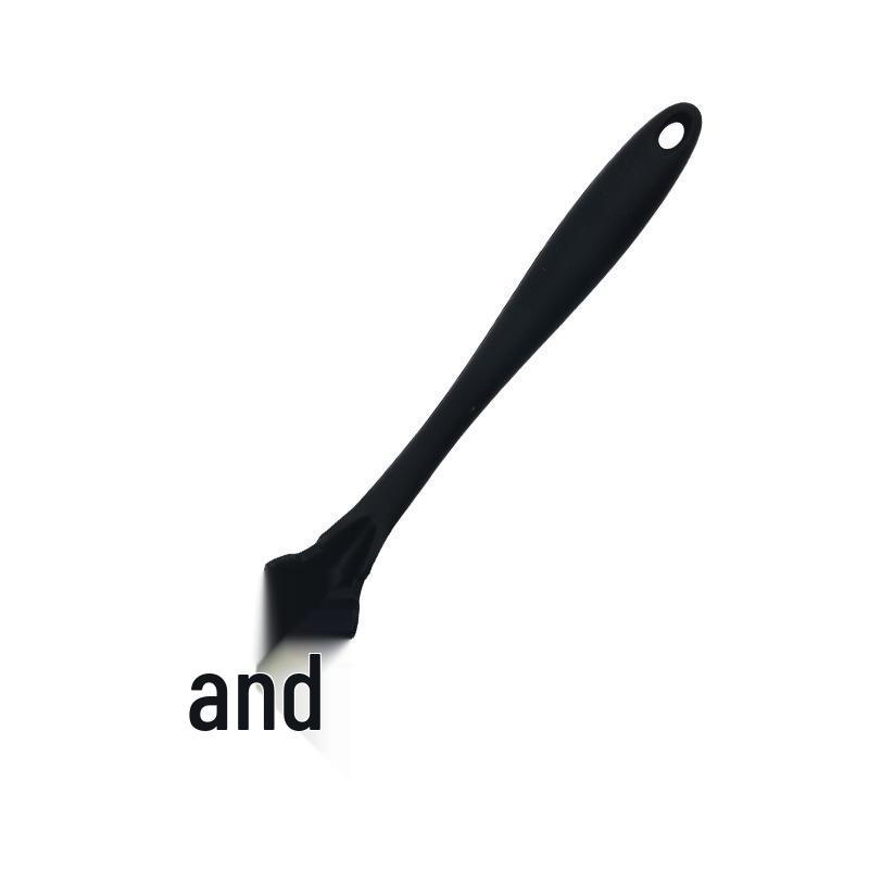 Silicone Non-stick Kitchen Baking Utensils Set: High-Temperature Brush, Scraper, Ladle, Slotted Spoon