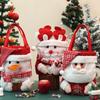 Apple Bag,  Red Christmas Knitted Gifts Bags Candy Bags OldMan Snowman Elk Tote Bag Candy Storage Pouches Christmas Decoration