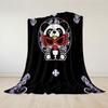 H-Hysteric-s M-Mini Flannel Blanket Warm Soft Halloween Christmas Couch Warm Cozy Decorative Decor Gift for All Season