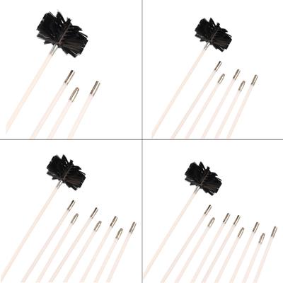 Chimney and Dryer Vent Cleaner Kit Includes Flexible Rod and Brushes With Extendable Rod Suitable for Efficient Cleaning