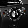 Carbon Fiber For Mercedes Benz W204 W212 W176 CLA GLA GLE GLK GL A B C E Class Car Interior Headlight Switch Knob Trim Stickers