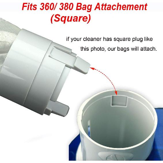 2 Pack Bag Replacement Fits for Polaris 360, 380 Pool Cleaner All Purpose Filter Bag for Polaris Filter Bag