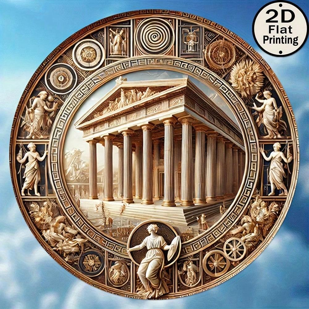 Flat 2D Metal Wall Sign Decor
