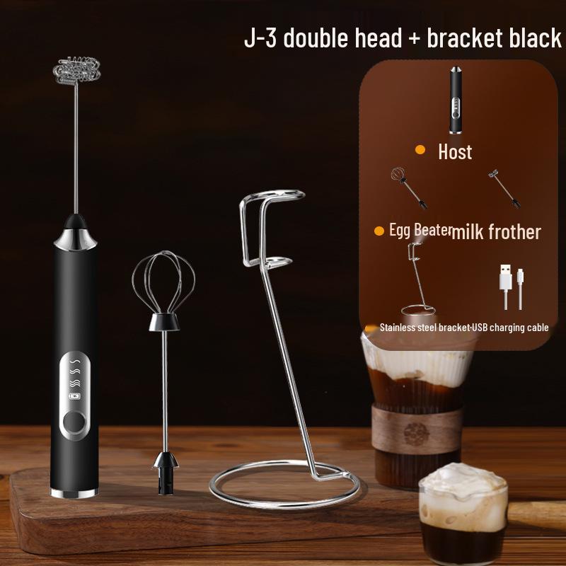 Portable Rechargeable Handheld Electric Milk Frother & Coffee Mixer