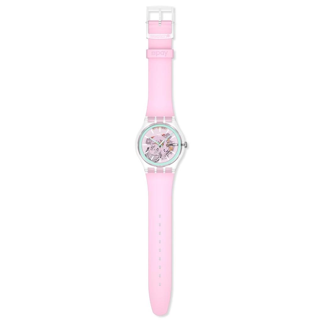 NEW GENT BIOSOURCED PERFECTLY PINK PAY Watch Unisex Adult Pink [Swatch] SO29K121-6000