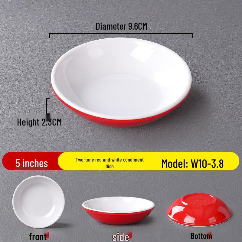 Melamine KTV Snack Plate: Creative Restaurant Cold Dish & Hot Pot Dipping Plate