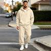 Men's Zip-Up Hoodie and Pants Set Loose Track Suit for Fall Winter