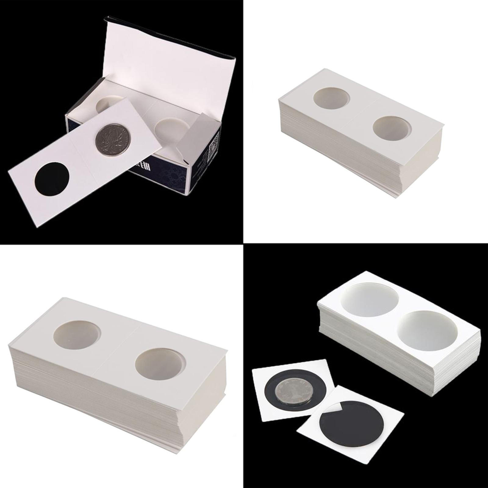 

куски (20.5мм17.5мм) Картонный холдер для монет Карточка 2x2 Мега