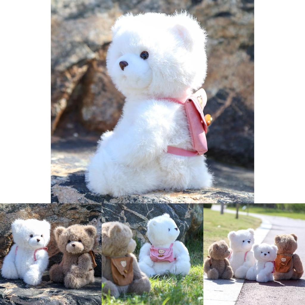 Plush Teddy Bear Backpack Toy With Soft Pp Cotton Filling For Girls Gift