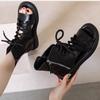 High-top Fish Mouth Sandals Women's Flat-bottomed Breathable Retro Beach Shoes 2025 Summer New Hollow Straps Roman Boots