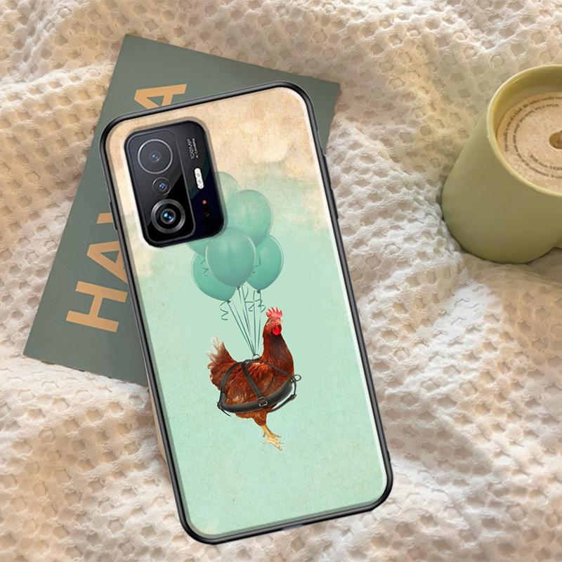 Chicken Hen Rooster Case For POCO F5 Pro F3 F4 X4 GT M5 X3 X5 Pro Back Cover For Xiaomi 13 Lite 12 X 11T 12T Pro