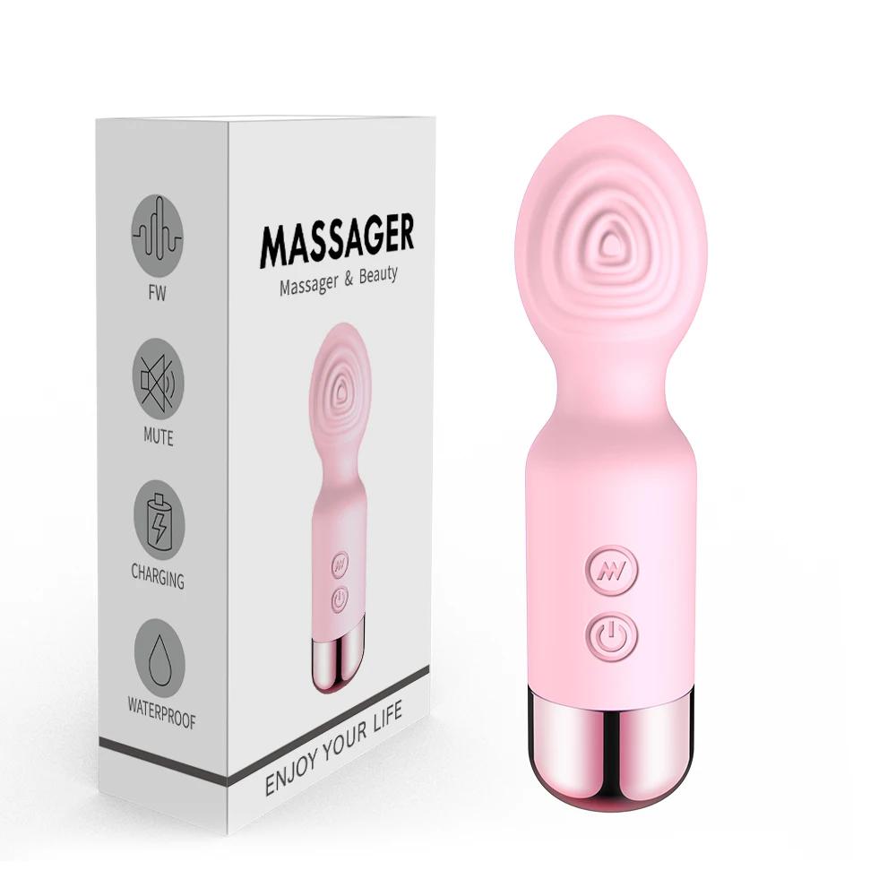 Mini AV Vibrator Female G Spot Vibration Vagina Anal Clitoris Stimulator Dildo Vibrator Adult Sex Toys for Women Masturbation