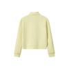Fila White Casual Classic Soft Dopamine Knit Cropped Pullover Sweatshirt Women sweatshirt F11W543201FMT