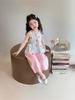 2026 Stylish Girls' Summer Vest & Pants Two-Piece Set