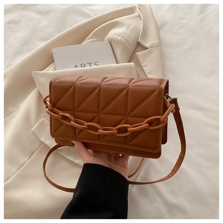 Korean Casual Retro Crossbody Women's Bag Spring New Trendy Fashionable Fashionable Shoulder Bag Simple Small Square Bag
