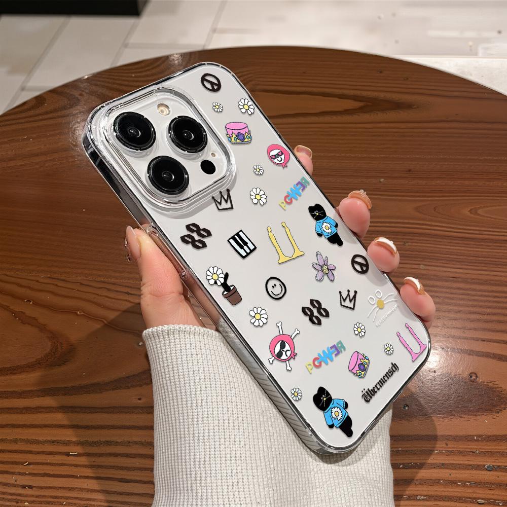 Acrylic Phone Case for iPhone 11 12 13 14 Pro 12 14 16 Pro Max for Samsung A16 A36 A56 S24 FE High-quality Painted Anti-fall Mobile Phone Case