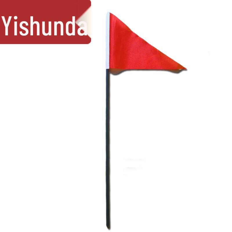 Small Red Triangular Marking Flags