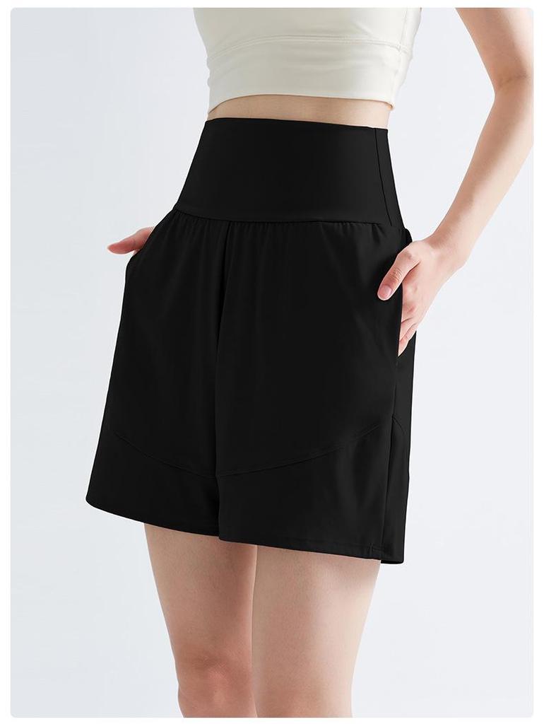 Damen Schnelltrocknende High-Waist Shorts für Laufen & Yoga