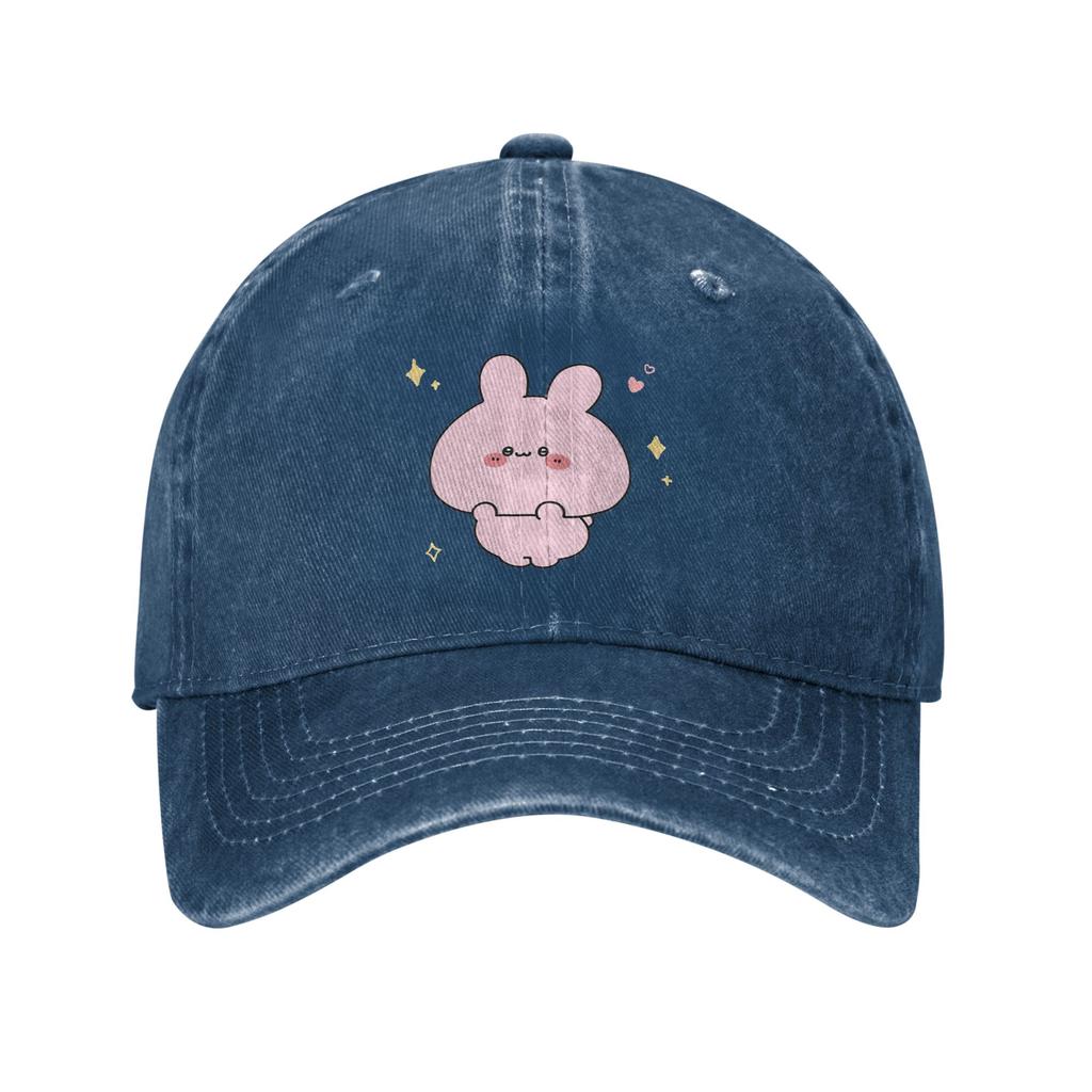 Asamimichaan Cute Asamimi Denim Cap Casual Baseball Caps Adjustable Hat Summer Unisex Baseball Hats