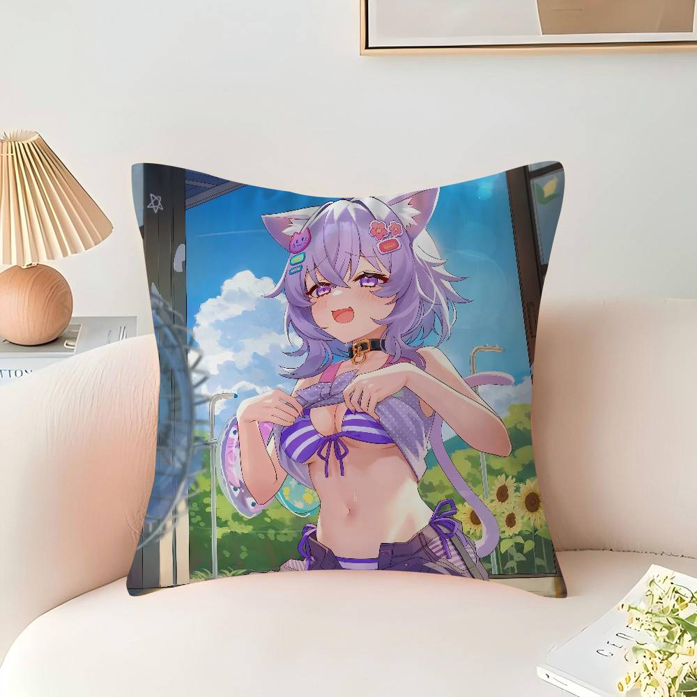 Anime H-hololive Production Pillow Anime Pillow Sofa Bed Head Pillow Cover Cushion Cover 45x45 Cm Fashion