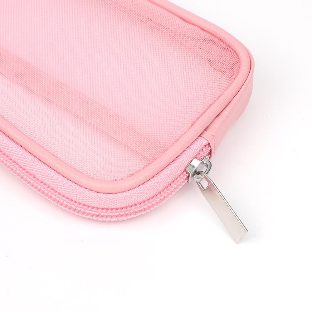 New Mesh Design Makeup Brush Travel Case Multipurpose with Zipper Beauty Tools Organizer Cosmetic Toiletry Bag Travel Use