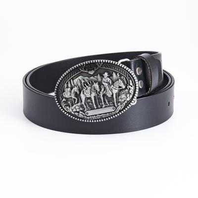 Punk Retro Cowhide Belt Men's Western Denim Dress Meaning Belt Trend
