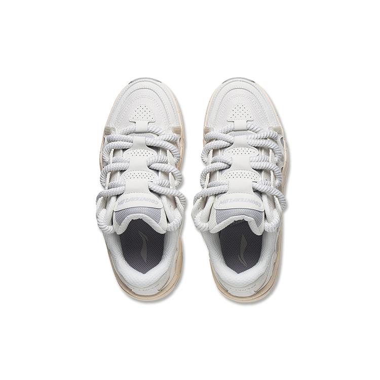 New LiNing CF Tracing, Version 2.0 Lightweight, Wear Resistant, And Non Slip Low Top Sports Casual Shoes Women's White Gray AGCT178-1