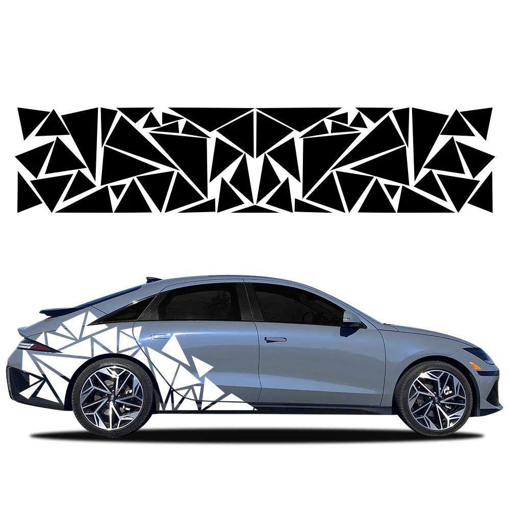 Triangle Stickers Car Body Decoration Stickers 200x60cm DIY Car Body Sticker For Hyundai Ioniq 5 6 7 N Line 2025 2025 2025 2025