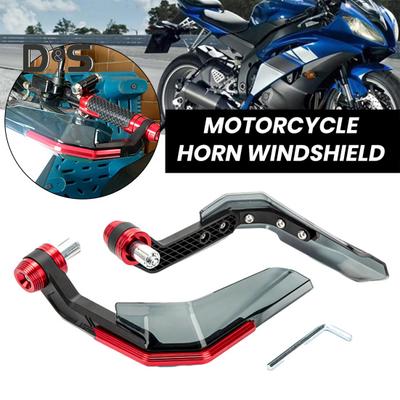 1 Paar Motorrad-Handschutz mit Windschutzscheibe, CNC-Aluminium, universeller 22-mm-Lenker-Handschutz, Motorrad-Dirt-Bike-Roller-Modifikationszubehör