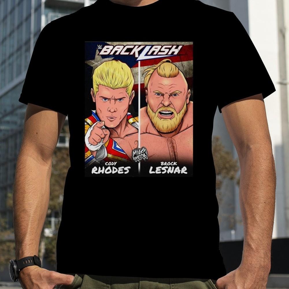 Cody Rhodes Brock Lesnar Cotton Black Unisex Size S-4XL T-shirt VN1542 Unisex T-Shirt M