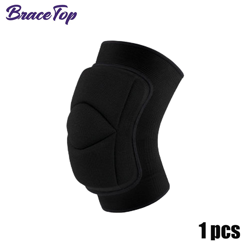 Bracetop Sports Non-Slip Knee Brace Soft Knee Pads Breathable Knee Sleeve For Dance Wrestling Gym Volleyball Basketball Running
