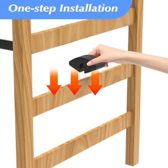 1/2/3Pcs Dorm Bed Ladder Foot Support Loft Beds Plastic Step Pad with Anti-Slip Surface Snap-On College Bunk Bed Ladders Foot Saver Step Cushion