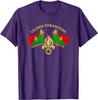 Legione Straniera Onore Fedeltà Legione Straniera Francese Maglietta da Uomo Manica Corta Casual 100% Cotone Girocollo Camicie Estive
