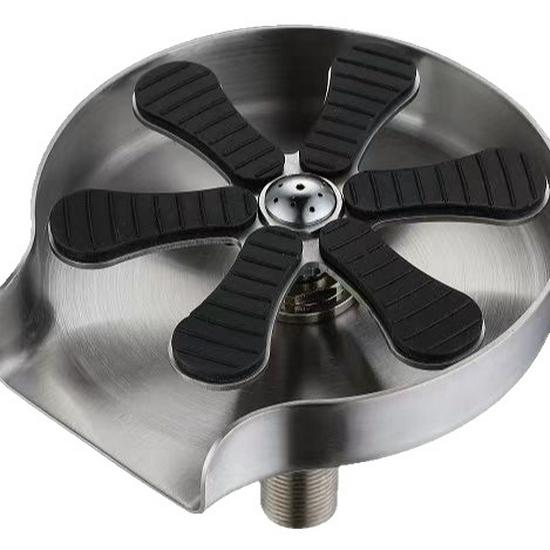 Automatic High-Pressure Stainless Steel Cup Washer for Sink or Bar